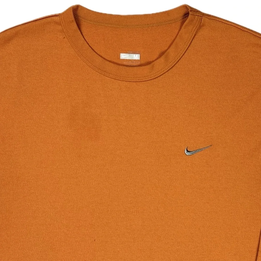 Vintage‎ y2k Nike Dri Fit workout gym orange tee shirt mens medium